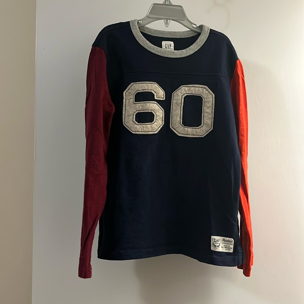 Boys Gap Athletic Tradition Long Sleeve Shirt size 8